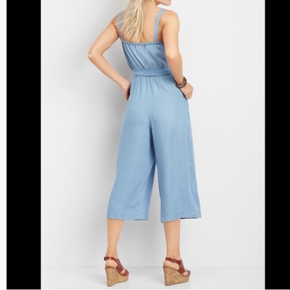 Maurice’s Chambray Jumpsuit, Blue, Size L, EUC - Picture 2 of 8